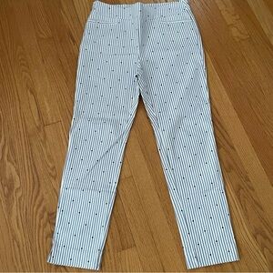 Chico's Blue/White Striped Blue Dots  Ankle Pants Woman’s Chico’s 0.5 R US 6 R